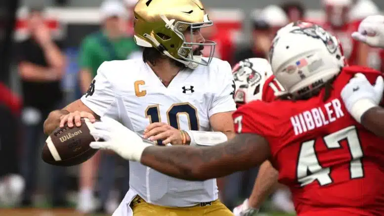 No. 10 Notre Dame pulls away from NC State